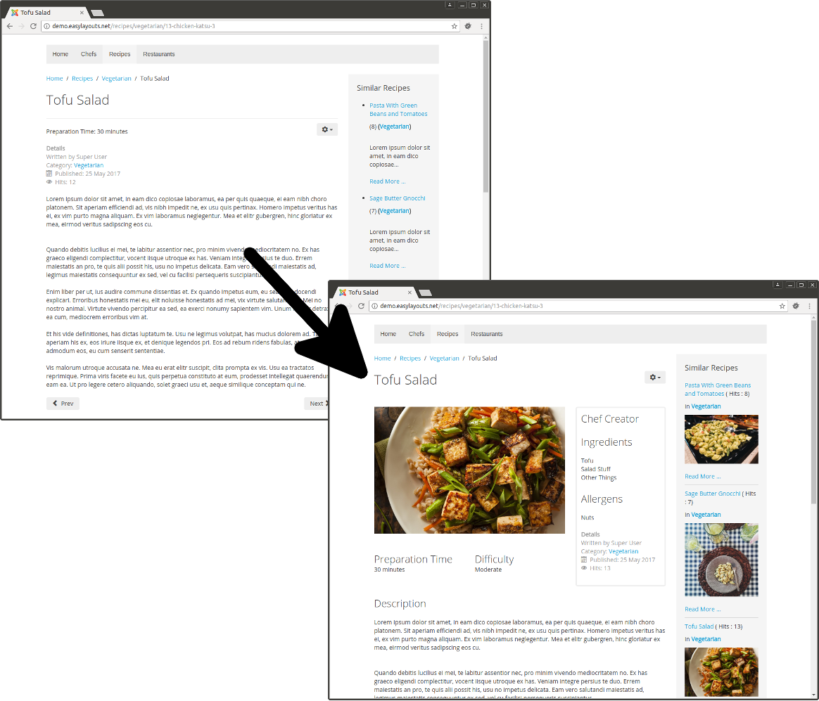 Transform your site with EasyLayouts
