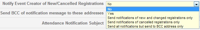 rsvp pro attendance message creator options